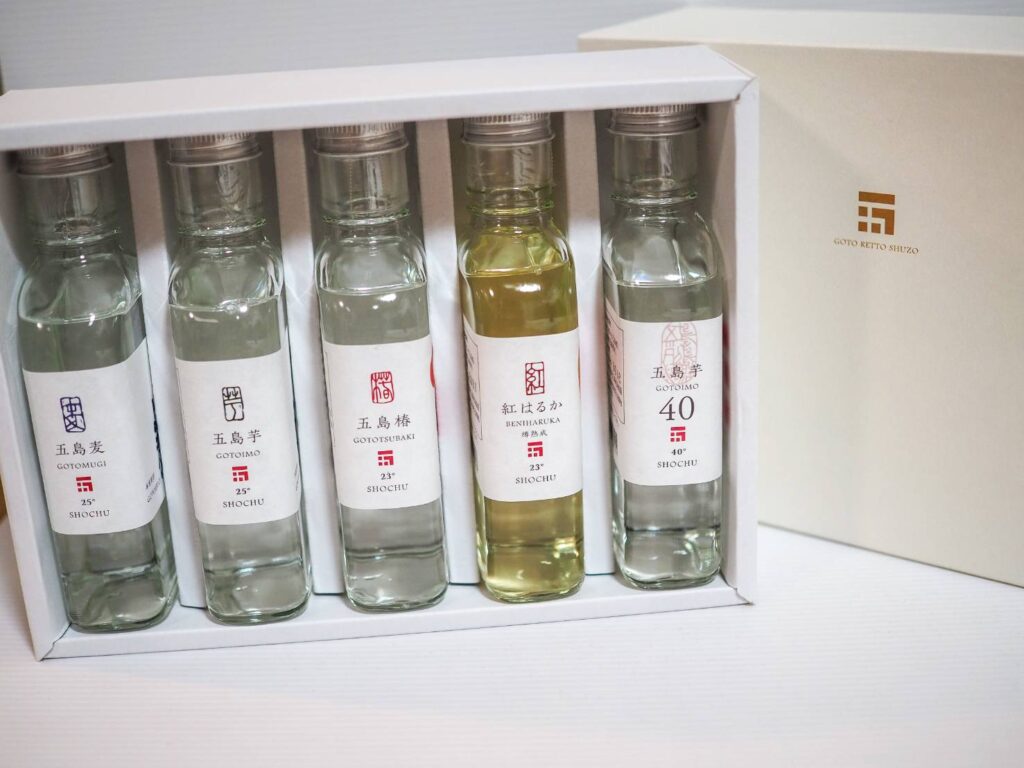 五島列島酒造さんの焼酎アソートセット5種（箱付き）